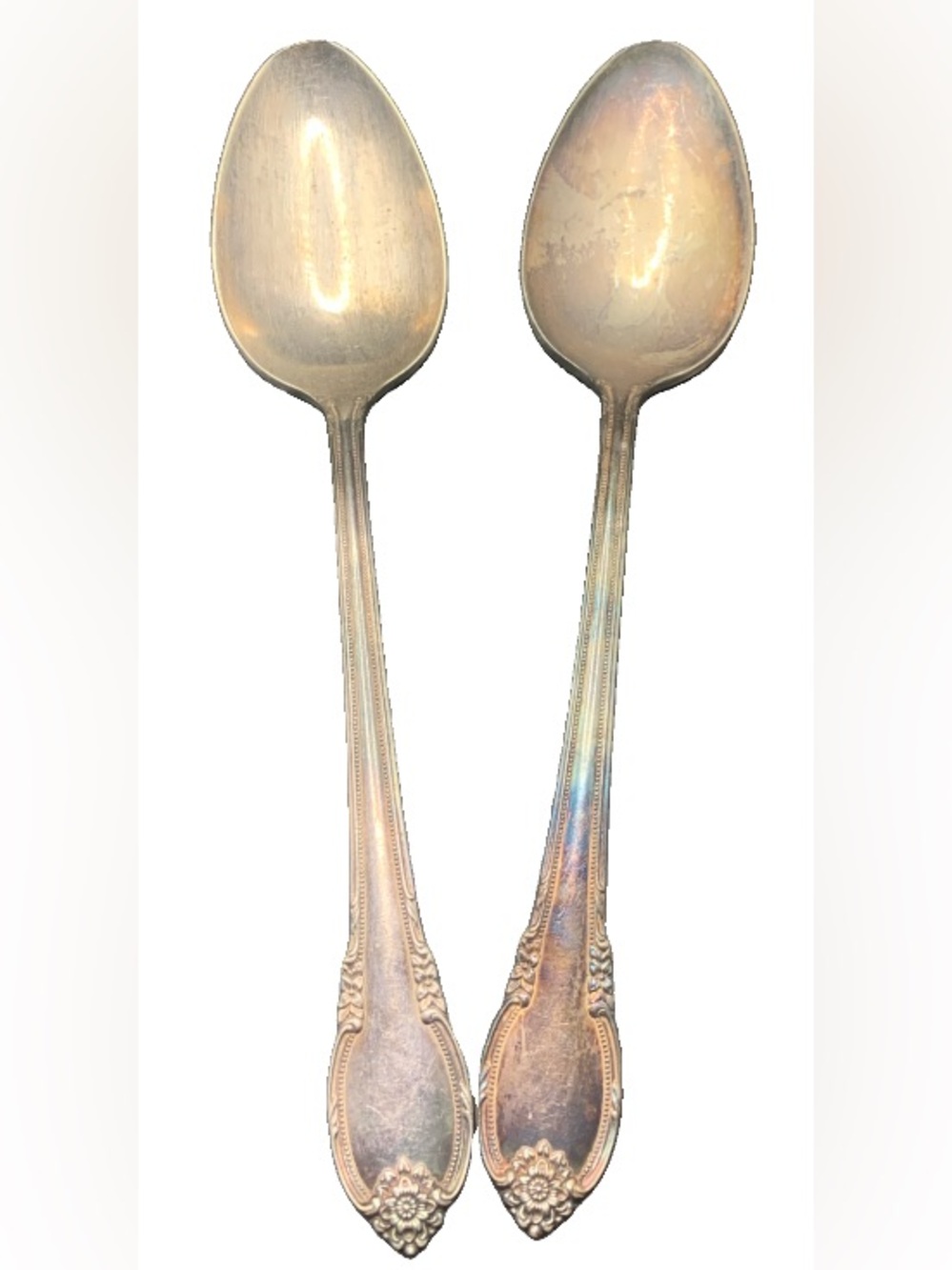 Vintage Rogers Bros 1847 IS Remembrance Pattern Lot of 2 Large Serving Spoons
